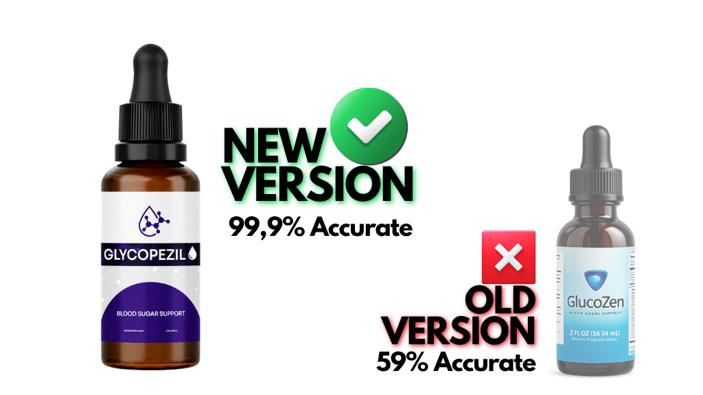 Glycopezil new version compared with Glucozen old version